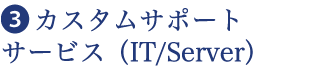 ❸  カスタムサポートサービス（IT／Server）